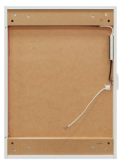 Зеркало-шкаф с подсветкой Continent Allure МВК003 правый 55см белый